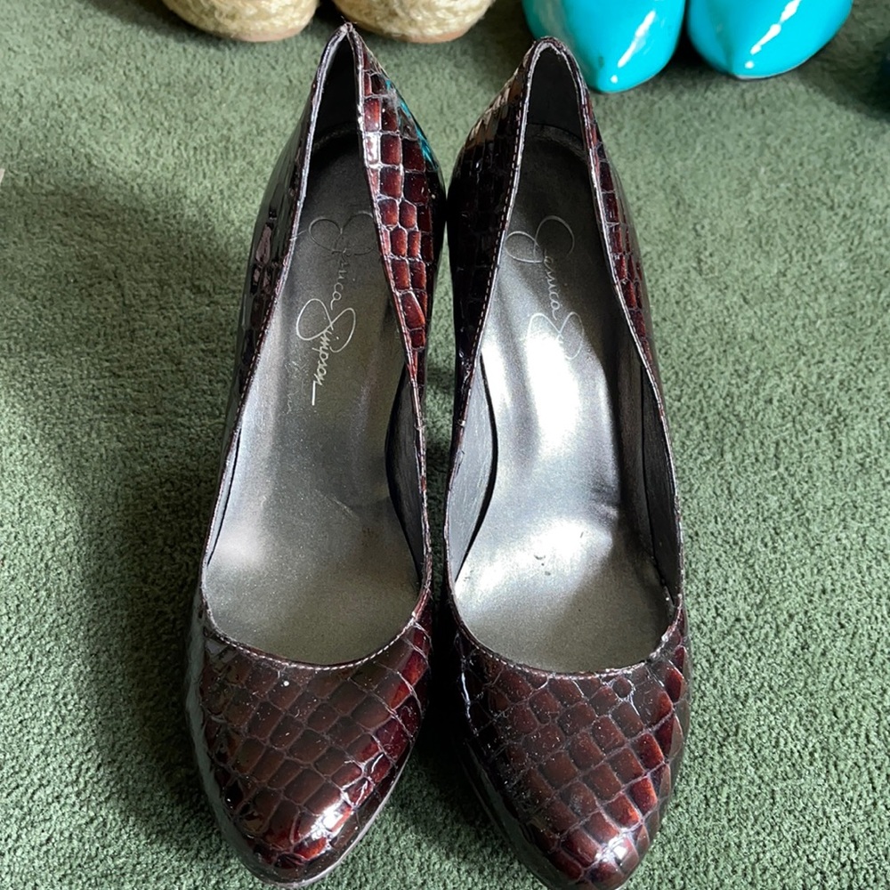 Jessica Simpson Crocodile heels